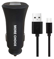 MORE CHOICE (4627151192147) AC23a АЗУ 2USB 2.4A для Type-C Black АЗУ