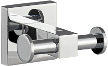 GFMARK 84115 Крючок двойной, на квадратном основании, цвет ХРОМ