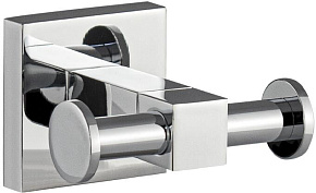 GFMARK 84115 Крючок двойной, на квадратном основании, цвет ХРОМ