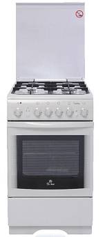 DE LUXE 506040.00ГЭ (920201) бел. Плита газовая