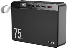 HOCO (6931474779175) J94 Overlord 22.5W fully compatible PB 75000mAh (черный) Повер банк
