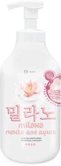 GRASS 125466 MILANA пенка с экстрактом хлопка и молочными протеинами (750мл) Гель для душа GRASS 125466 MILANA пенка с экстрактом хлопка и молочными п