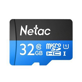 NETAC 32Gb MicroSD P500 + SD адаптер (NT02P500STN-032G-R) Карта памяти