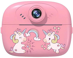 LEEF Детский фотоаппарат моментальной печати LF-CAM-02-pink, розовый