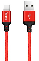 HOCO (6957531062875) X14 USB (m)-Type-C (m) 1.0м - красный/черный Кабель HOCO (6957531062875) X14 USB (m)-Type-C (m) 1.0м - красный/черный