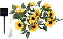 PARK Гирлянда садовая на солнечной батарее Подсолнухи 25 лампочек (107203)
