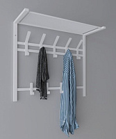 ЗМИ Торонто 22 с полкой белая ВСПТ22 Вешалка настенная