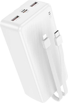 BOROFONE (6941991116469) BJ57B 30000mAh 2USB 2.4A 22,5W+PD 20W , White Зарядное устройство