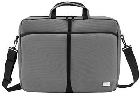 DIGMA Сумка для ноутбука 17.3" W-210, серый/черный, Универсальный [w210gbk]