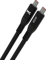 MORE CHOICE (4620202554543) K83aa 2м USB 3.0A PD 60W для Type-C Type-C- 2м , черный Кабель