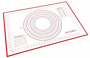 BRADEX TK 0495 Силиконовый коврик с разметкой красный Силиконовый коврик