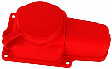 VOLSTEN (14437) Sb1-M1Z Red, колодка штепсельная IP44 1 мест Красная с землей Колодка штепсельная