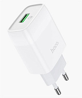 HOCO (6931474732514) СЗУ HOCO C72Q Glorious single port charger белый СЗУ