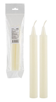 РЫЖИЙ КОТ Свечи хозяйственные 50 гр., в упаковке 2 шт Набор свечей