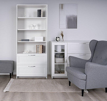 ГУД ЛАКК 2.02.07.110.1 СИРИУС стеллаж 2 ящика 78х190 белый RU (2 пак.)