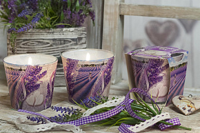 BARTEK Поцелуй лаванды (Lavander kiss) 115гр в стакане Свеча