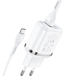 HOCO (6931474729378) N3 1USB 3.0A QC3.0 MICRO USB 1м белый СЗУ