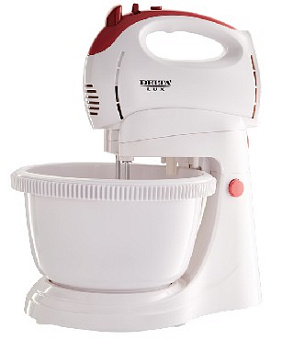 DELTA LUX DL-5071C белый с розовым Миксер