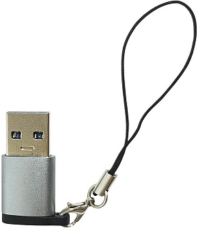 АТОМ (31034) USB Type-C-USB А , серебряный