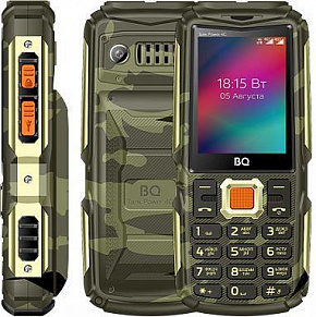 BQ 2410L Tank Power 4G Camouflage/Gold Телефон мобильный