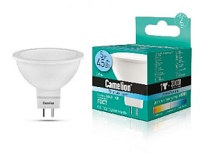 CAMELION (12026) LED5-MR16/845/GU5.3/5Вт/4500K Лампа светодиодная