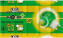 NADZOR Пластины от комаров, 10 шт, ITM003P Пластины от комаров