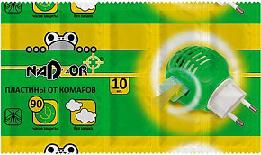NADZOR Пластины от комаров, 10 шт, ITM003P Пластины от комаров