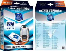 TOP HOUSE THN 2515 Е Сверхпрочные нетканые пылесборники с антибактериальной обработкой, 8 шт (393460) Сверхпрочные нетканые пылесборники с антибактери