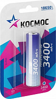 КОСМОС KOC18650Li-ion34UBL1 голубой Аккумулятор