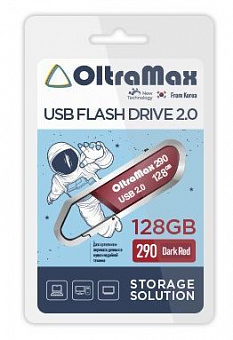 OLTRAMAX OM-128GB-290-Dark Red USB флэш-накопитель