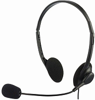 OKLICK Наушники с микрофоном Оклик HS-M143VB черный 1.8м накладные оголовье (614036)