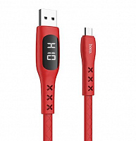 HOCO (6931474734228) X50 USB (m) - microUSB (m) 1.0м - серый Кабель microUSB