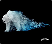 PERFEO (PF_D0682) "Flames" "Белый медведь" Коврик для компьютерной мыши
