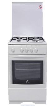 DE LUXE 506040.05Г (917000) бел Плита газовая