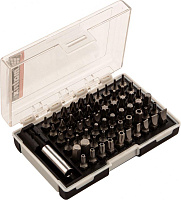 MATRIX Набор бит с магнитным держателем, CrV, 61 шт. 11387 Набор бит