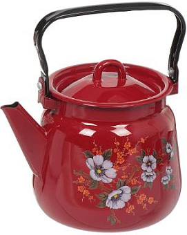 СИБИРСКИЕ ТОВАРЫ С2716.ЯР, С2716.3ЯР,С2716.ЯР*106 Вишневый эмал 3,5л с рис Чайник СИБИРСКИЕ ТОВАРЫ С2716.ЯР, С2716.3ЯР,С2716.ЯР*106 Вишневый эмал 3,5л