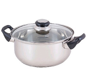 MALLONY BAK-S-03 2,8л. (985888) Кастрюля MALLONY BAK-S-03 с крышкой 2,8л нерж.(985888)