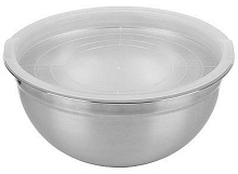 MALLONY Миска Amarena 4,3 л из нерж стали с пласт крышкой, смешанная полировка корпуса (007019)