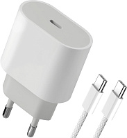 DEFENDER (83222) UPA-121 20W, USB C,кабель Type-C,белый СЗУ