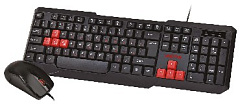 SMARTBUY (SBC-230346-KR) черный/красный Клавиатура+мышь