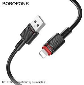 BOROFONE (6941991120701) BX110i USB 2.4A для Lightning , черный Кабель