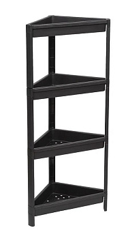VIOLET VIKEA 4-х ярусная угловая (черная) 783407 Этажерка