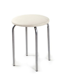 БИТЕЛ ЛОТОС Табурет (серебро, Борнео милк) Табурет