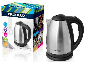 ERGOLUX ELX-KS01-C72 матово-черный 1,8л Чайник электрический