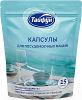 ТАЙФУН 182098 Капсулы для посудомоечных машин, 15 шт Средство для ППМ ТАЙФУН 182098 Капсулы для посудомоечных машин, 15 шт