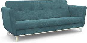 ЭЛЕГИЯ Лайм Диван 3-х местный (SENSEY MINERAL BLUE,SENSEY MINERAL BLUE,Снег (Лак)) (Категория2) (2 кор.) Мягкая мебель