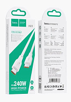 HOCO (6931474790736) X93aa 240W USB 5.0A PD 240W для Type-C Type-C , 1м - белый Кабель