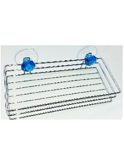 РЫЖИЙ КОТ W2037 полка подвесная "бриллиант, синий" 25х11,5х4см хоз. Принадлежности