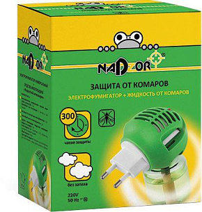 NADZOR Комплект от комаров (Электрофумигатор+жидкость 30 мл), IKL 001H Комплект от комаров (Электрофумигатор+жидкость 30 мл),