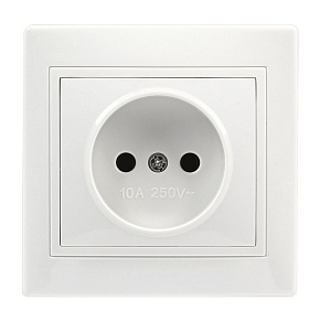 SMARTBUY (SBE-01w-10-S1-N-c) Венера, 1-местная, белый Розетка